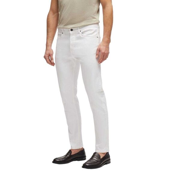 Boss Mens Plain Tapered Jeans / White,All Products : American Fashion Style Bags On Sale